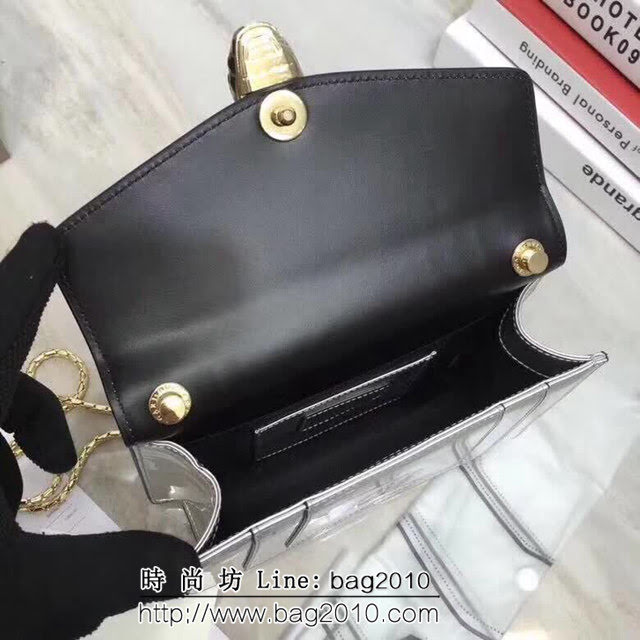 BVLGARI寶格麗 漆皮系列 小號 時尚 鏈條單肩斜挎包 34559 FYD1368